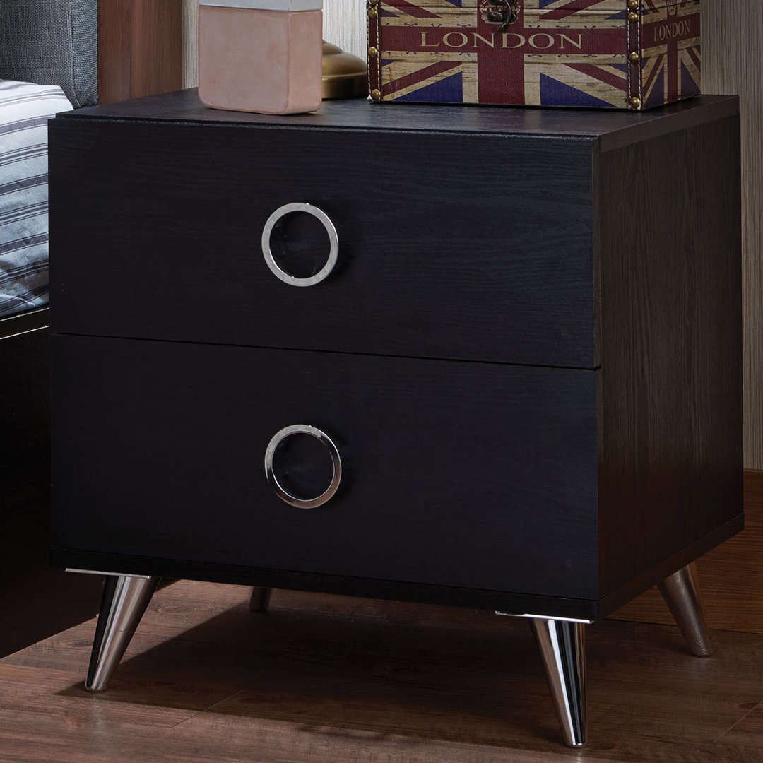 Herricks 2-Drawer Rectangular Nightstand